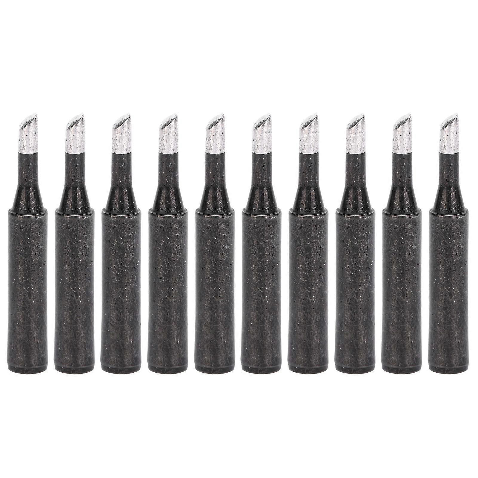 10Pcs Welder Solaring Iron Tips Welding Black Inner Heat Type Hardware Tool 900MT4C