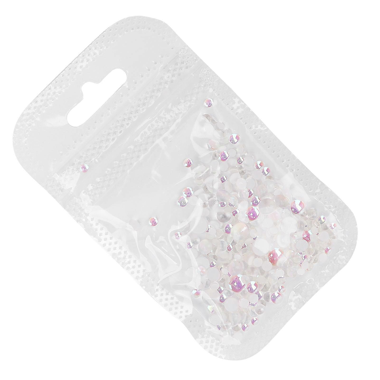 300Pcs Nail Making Decoration Mixed Size DIY Flat Back Half Hound Mixed Size Bead03