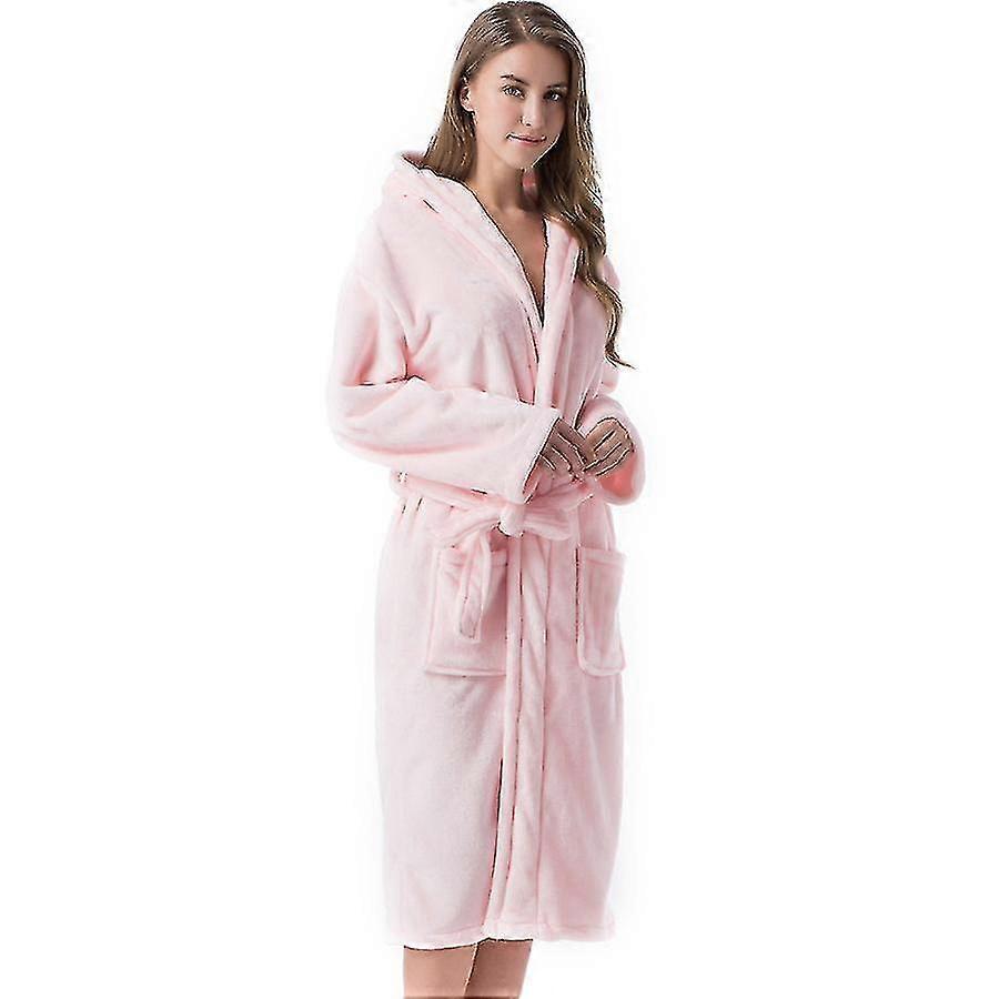 خدر أردية حمام للنساء ، منتجع فندق هوم سبا تيري رداء الصوف رداء أفخم طويل مقنعين رداء الحمام