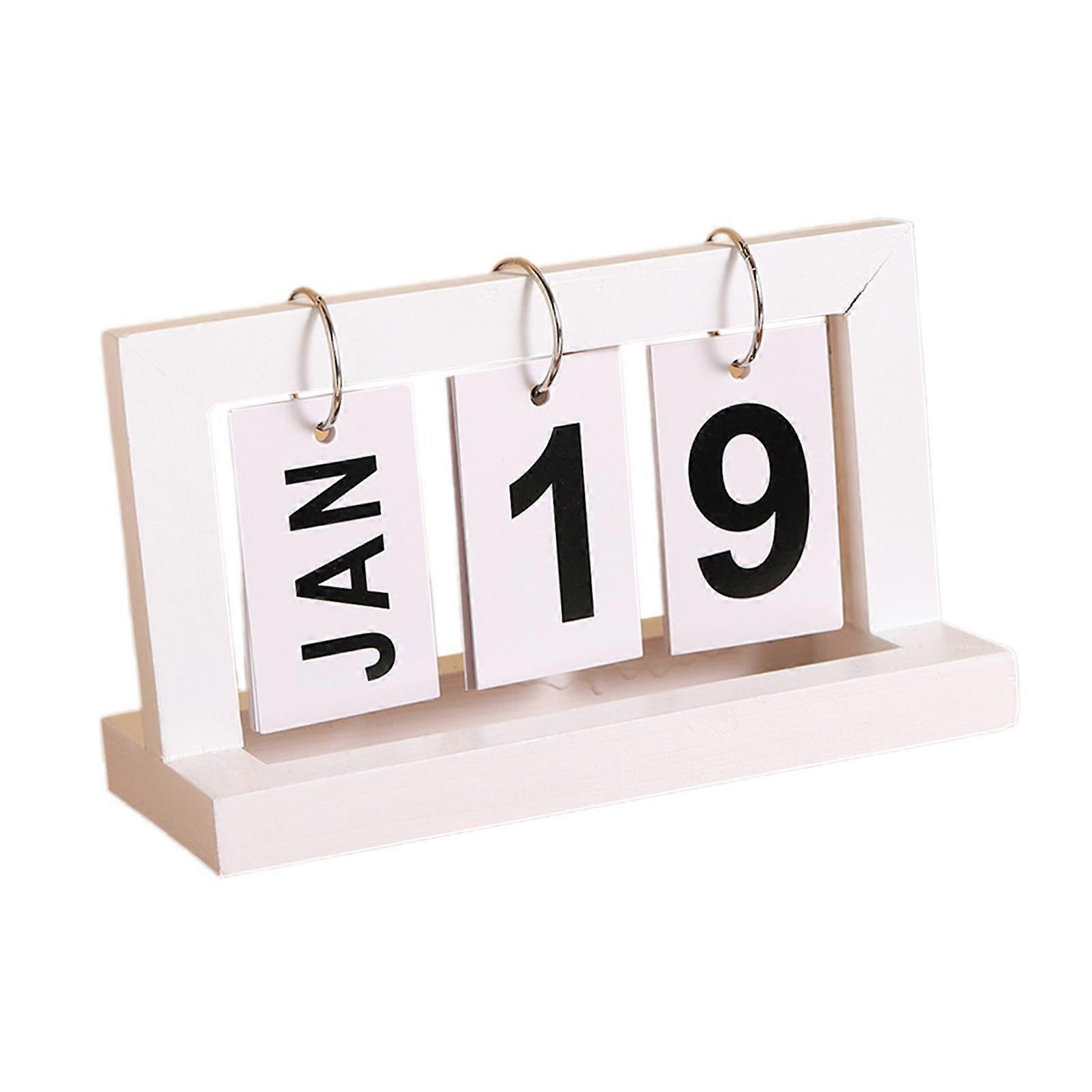 卓上カレンダーコレクション屋内ギフト暖炉オフィスキャビネットホワイトフリップカレンダーのための装飾