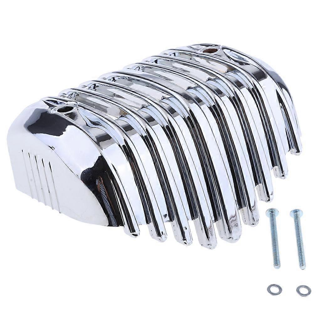Copri regolatore di tensione cromato anteriore Trim Accent per Harley Softail 2001-2017 argento