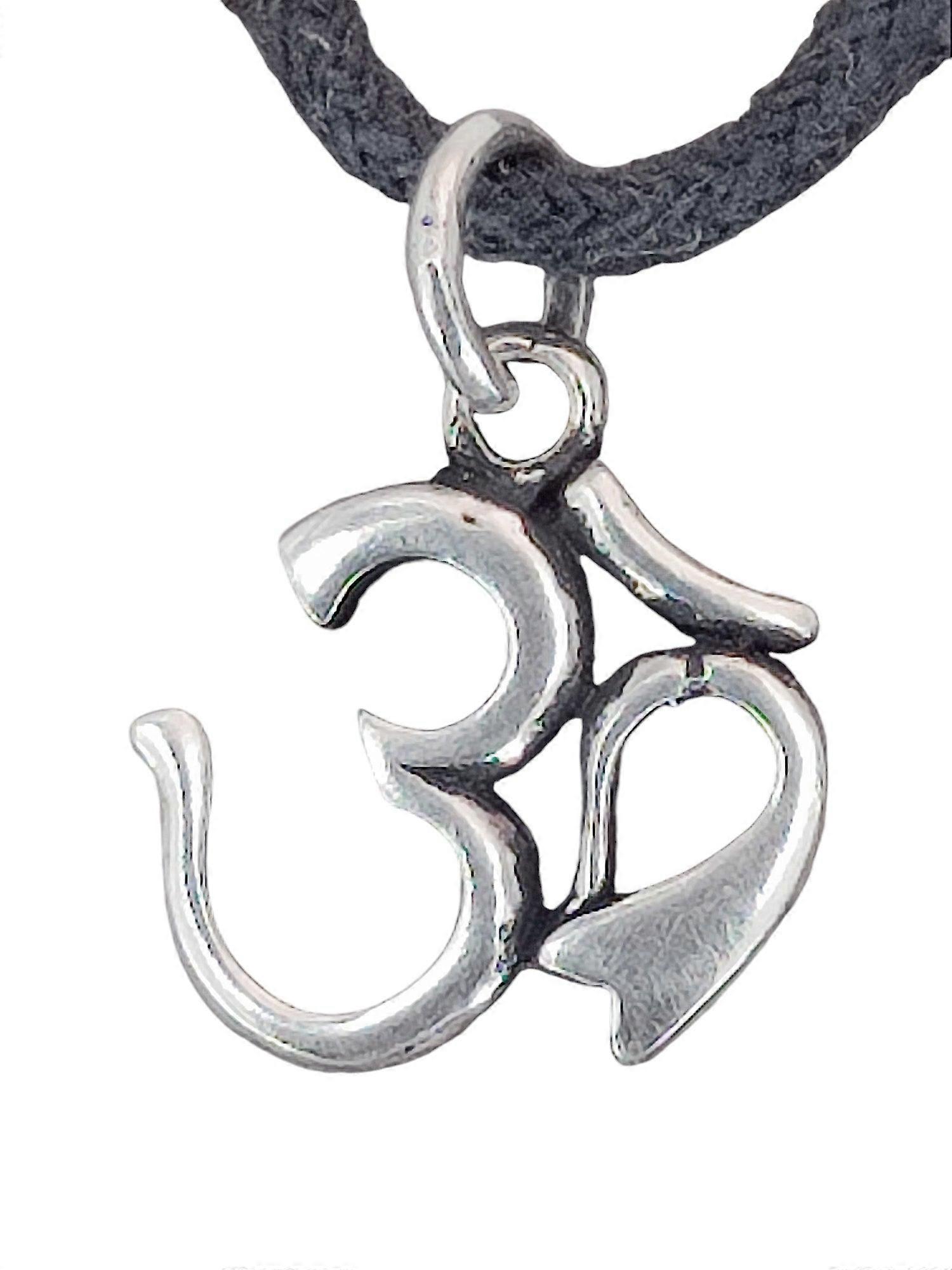 Om / Aum 121 with Snake Chain - Silver
