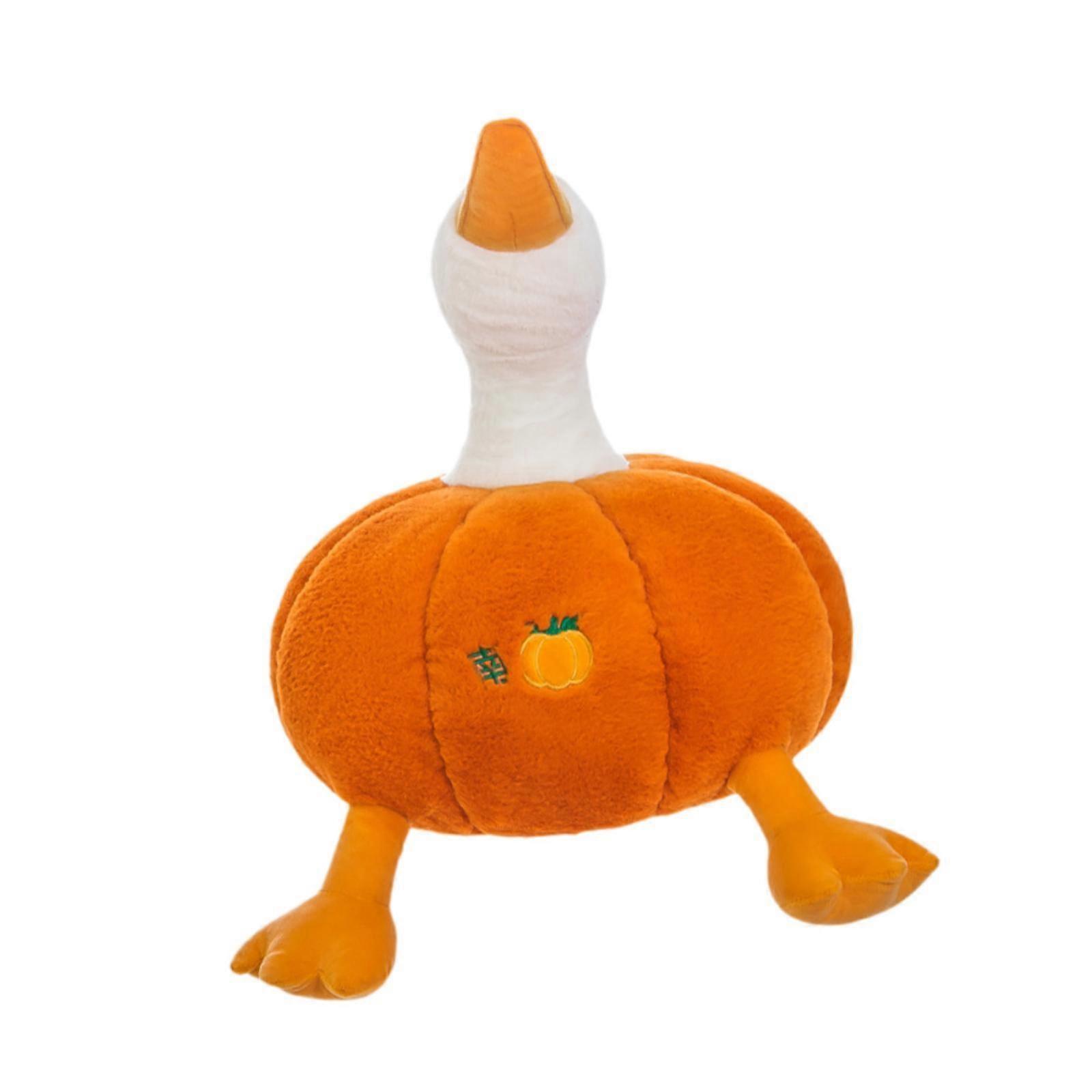 Pumpkin Duck Toy Cute Pumpkin Throw Pillow for Office Living Room Decoration 35cm