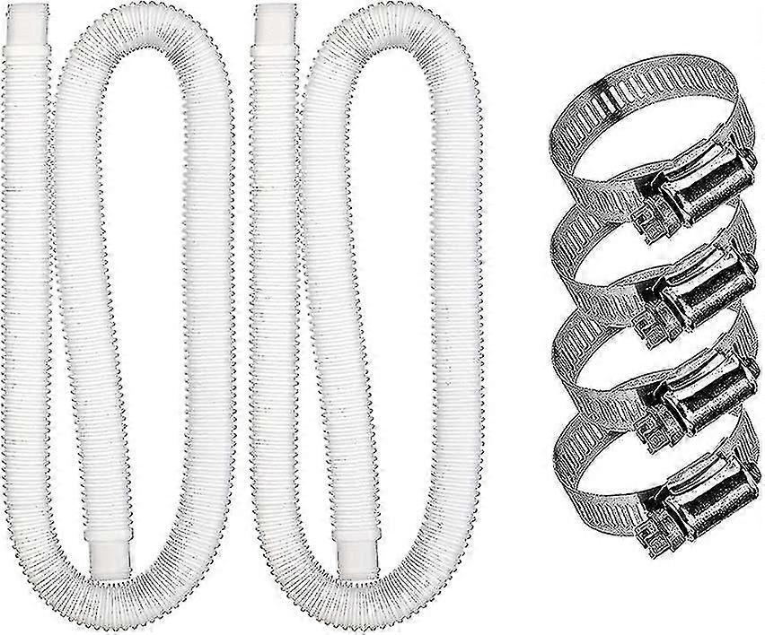 2 Pack Pool Hose - Replacement Pool Hose With Clip. The Pool Drain Hose Is Easy To Install. Best Gift