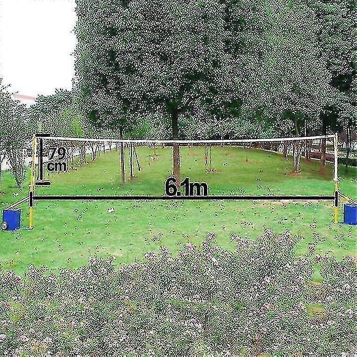 Voleibol ajustável e rede de tênis, interior e exterior