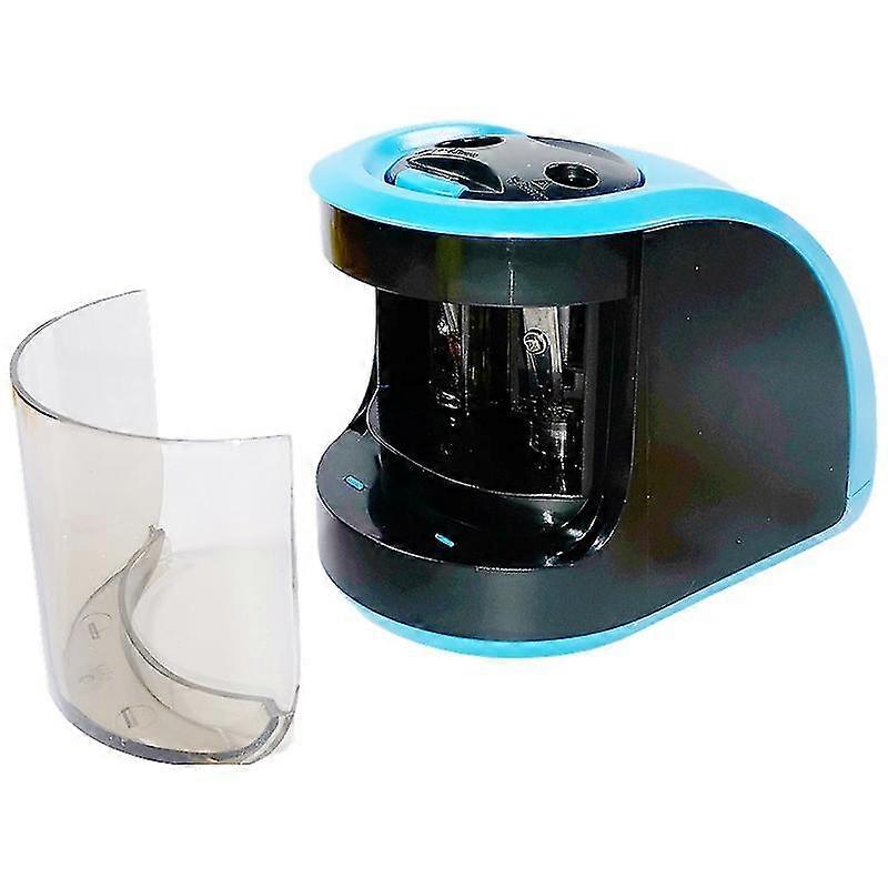Pencil Sharpener, Powered 2-way Double Hole Automatic Pencil Sharpener With Replacement Blades And Inluded Screwdriver For Classroom Office Outdoor Pa