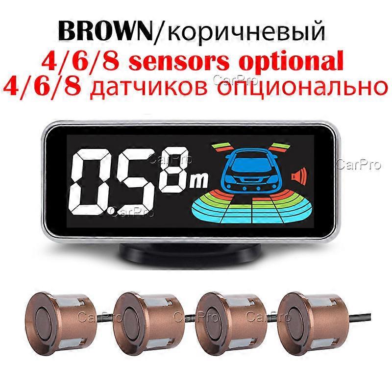 Multiple Radar Parking Sensor Kit Backlight Parktronic LED Display System Backup Monitor Detector Assistant