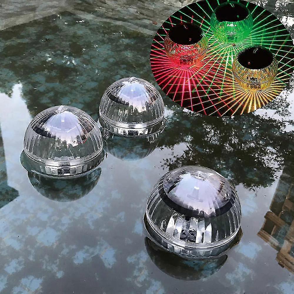 2 Pcs Floating Pool Lights Solar   Powered Waterproof Glow Globe