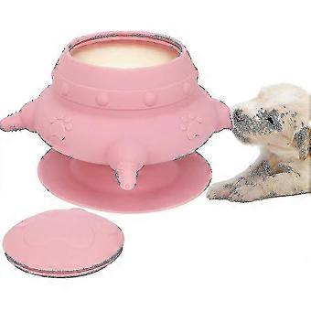 Puppy Feeder Milk Bowl For Nursing Puppy, 4 Teats Puppy Bottles For Multiple Puppies, 240ml Doggie Bubble Feeder --(WR)