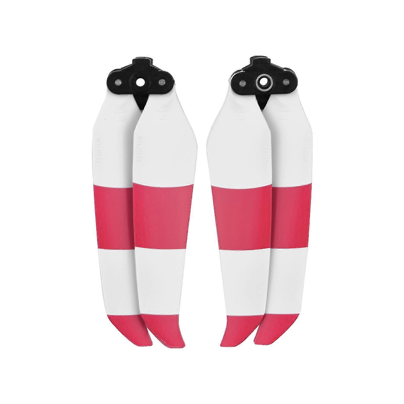 1 Pair Drone Blade Silent Low Noise Mini Portable Drone Propeller For Dji Air 2sRed White