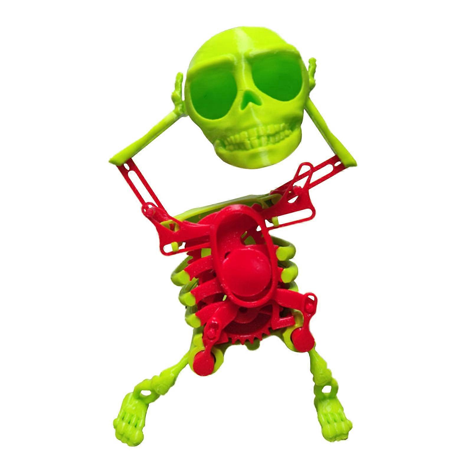 3d Printing Of Dancing Pink Swaying Skeleton Skeleton With Human Shaking Head And Sand Carving Toy