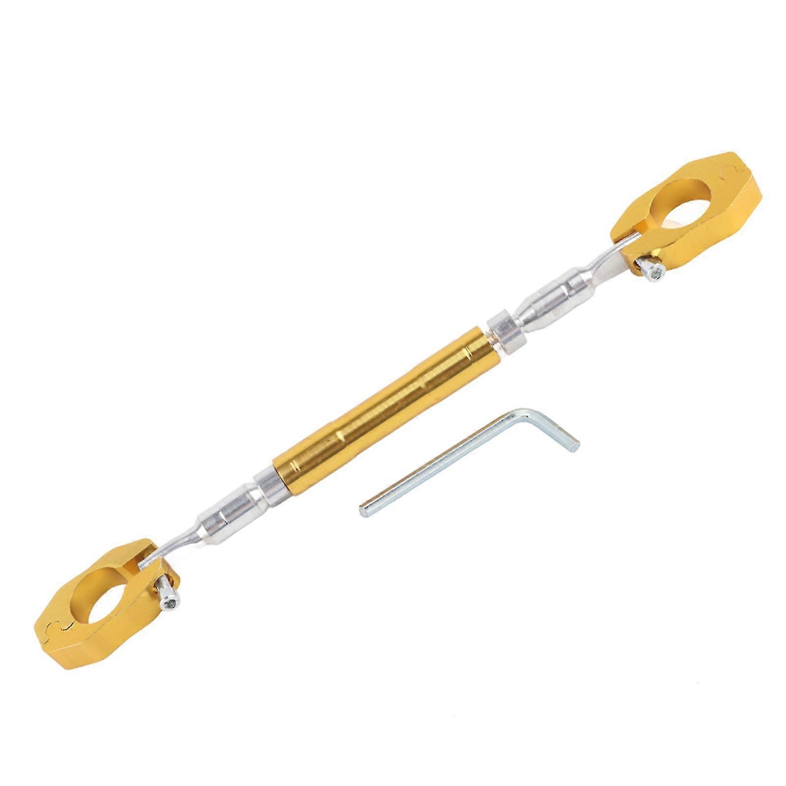 Adjustable Aluminium Alloy Motorcycle Balance Cross Handlebar - Universal Gold