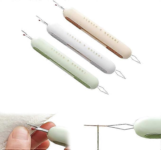 2 in 1 Needle Threader & Seam Ripper Combo Kit for Sewing, Knitting, Quilting