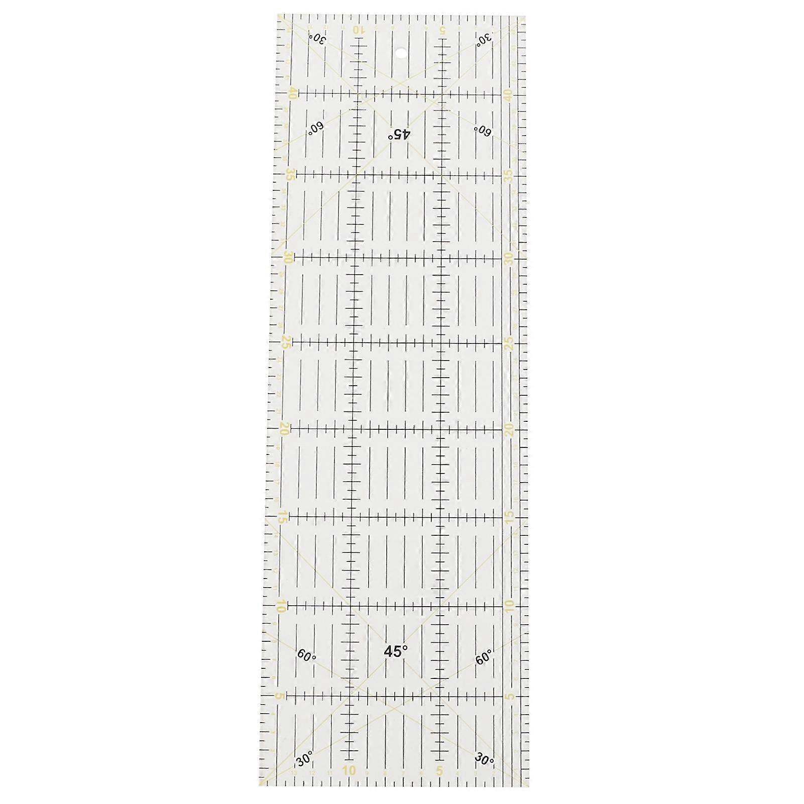 Time Saving Sewing Ruler - 17.7x5.9in Acrylic Quilting Ruler for Crafts and Measurements