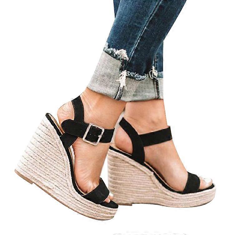 Women's Platform Sandals Wedge Ankle Strap Open Toe Sandals