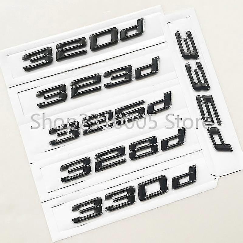 Car Badge Emblem Glossy Black Rear Boot Badge Emblem For BMW 2