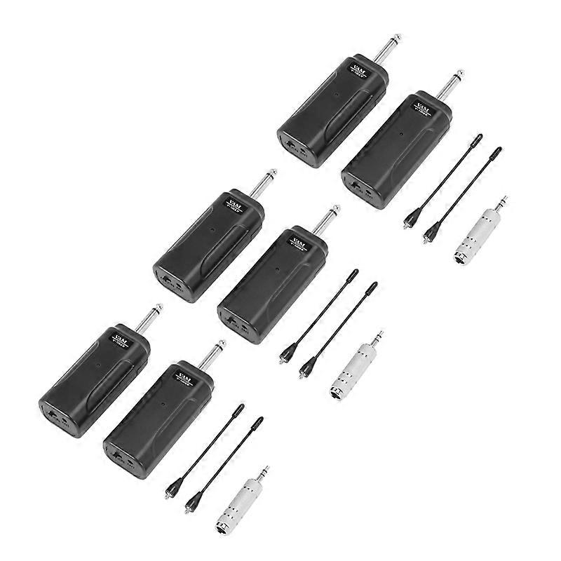 エレクトリックギターベースエレクトリックバイオリン楽器用の3Xポータブルワイヤレスオーディオギタートランスミッターレシーバーシステム