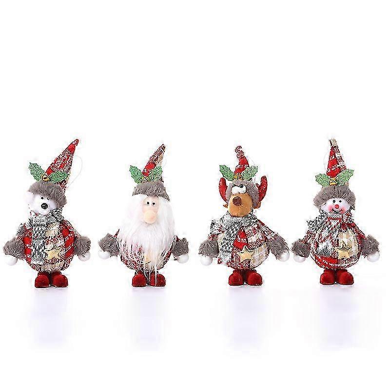 Pack Christmas Plush Ornaments Set