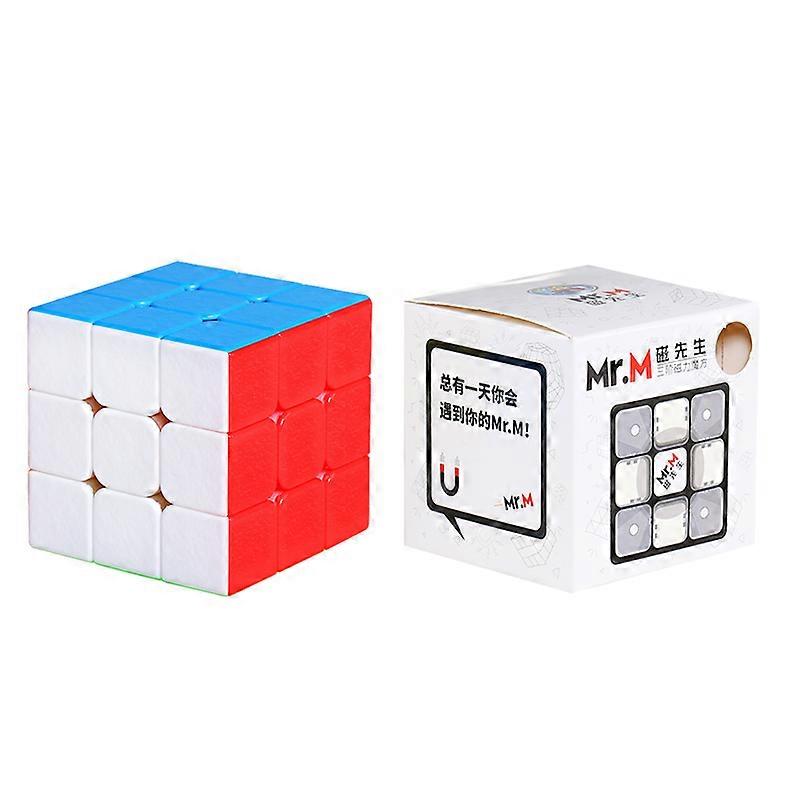 Promo Sengso Mr.M 3x3x3 Magnetic Magic Cube Stickerless Puzzle Professional Magnets 3x3 Speed Cubo Mgaico Toys for Kid
