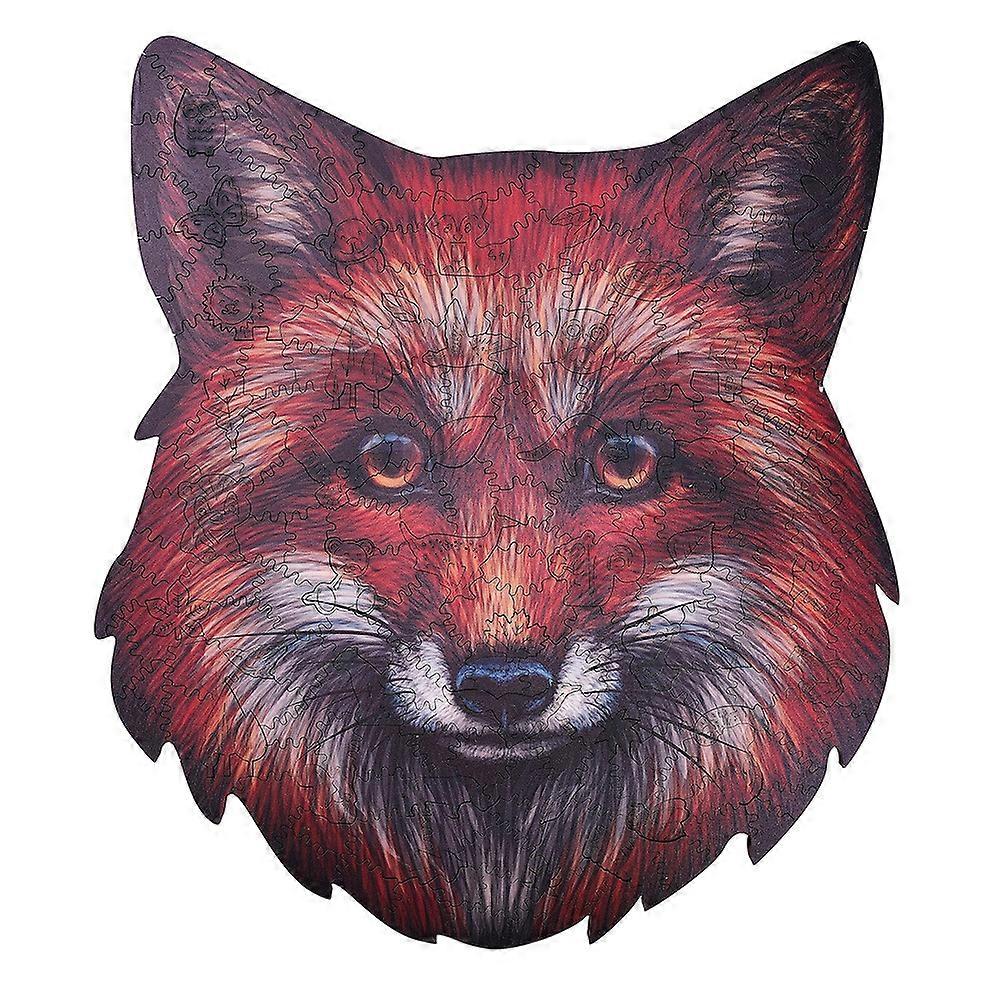 Irregular Wooden Animal Puzzle(Red Fox)