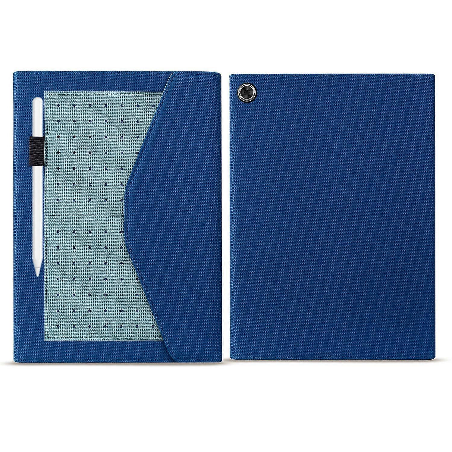 Tablet Case For Lenovo Tab M10 Plus Business Storage Leather Tablet Case(Blue)