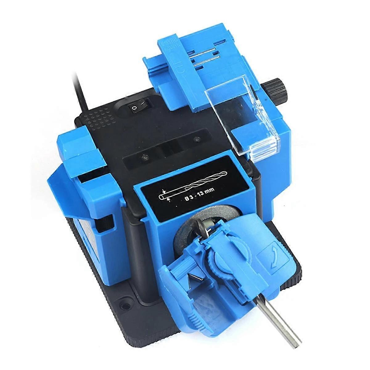 Drill Sharpener Multifunksjon Elektrisk Sliper Bor Slipeverktøy Vinkeljusterbar Drill EU-plugg