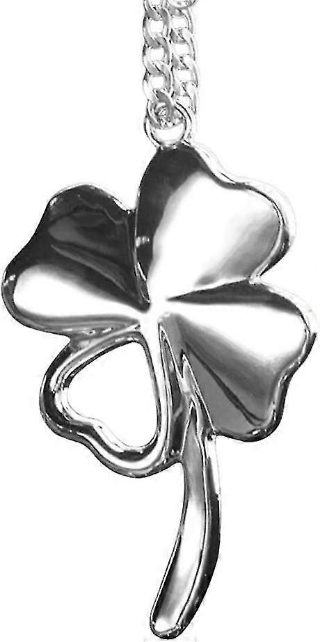 Crystal Car Pendant With 4 Four Leaf Clover