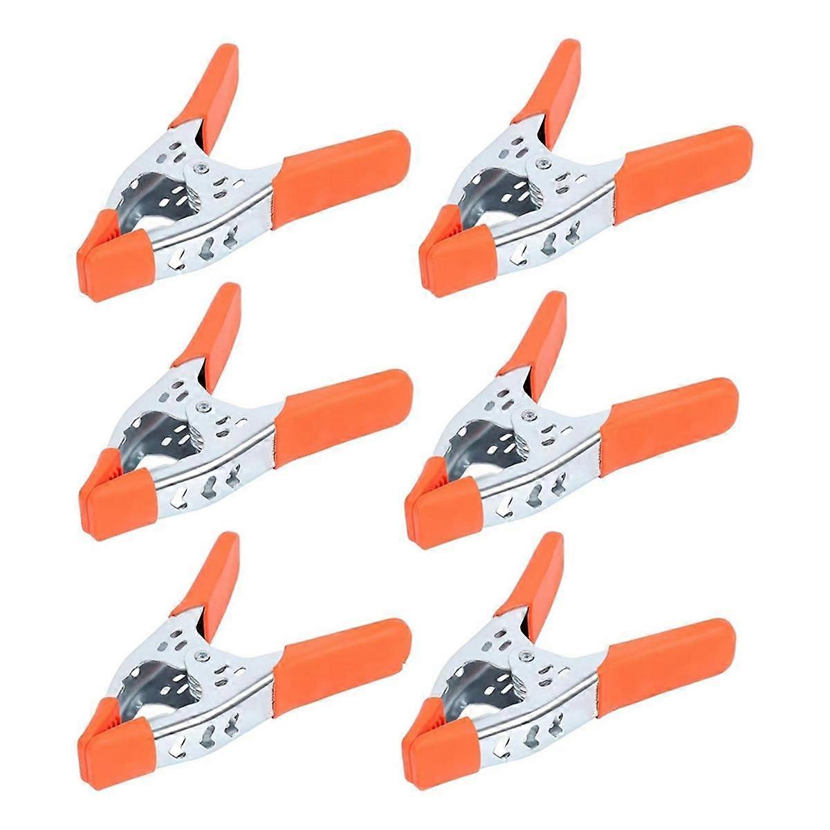 6pcs 6Inch Spring Clamp, Heavy Duty Spring Metal Spring Clamps, 2.5-Inch Jaw Opening