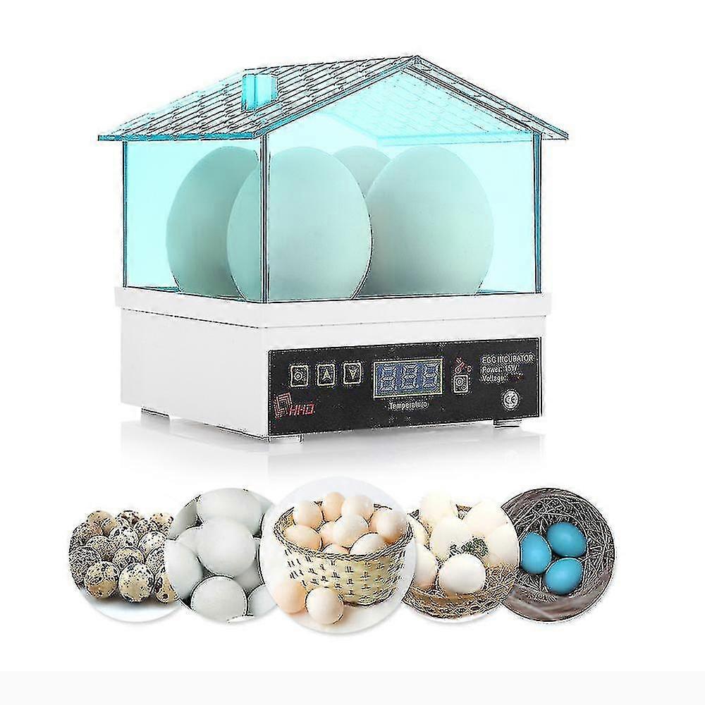 Mini incubateur automatique numérique, peut faire éclore 4 œufs en même temps, poulet incubateur de volaille, incubateur intelligent, bougeoir à œufs, retourneur automatique d’œufs, Fo
