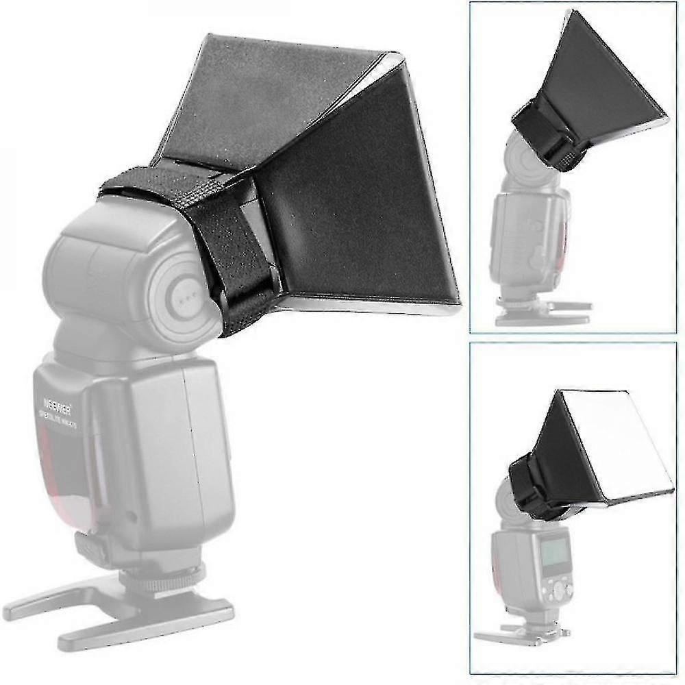 Venalisa Portable Mini Foldable Flash Diffuser Softbox Reflector For Slr Speedlight
