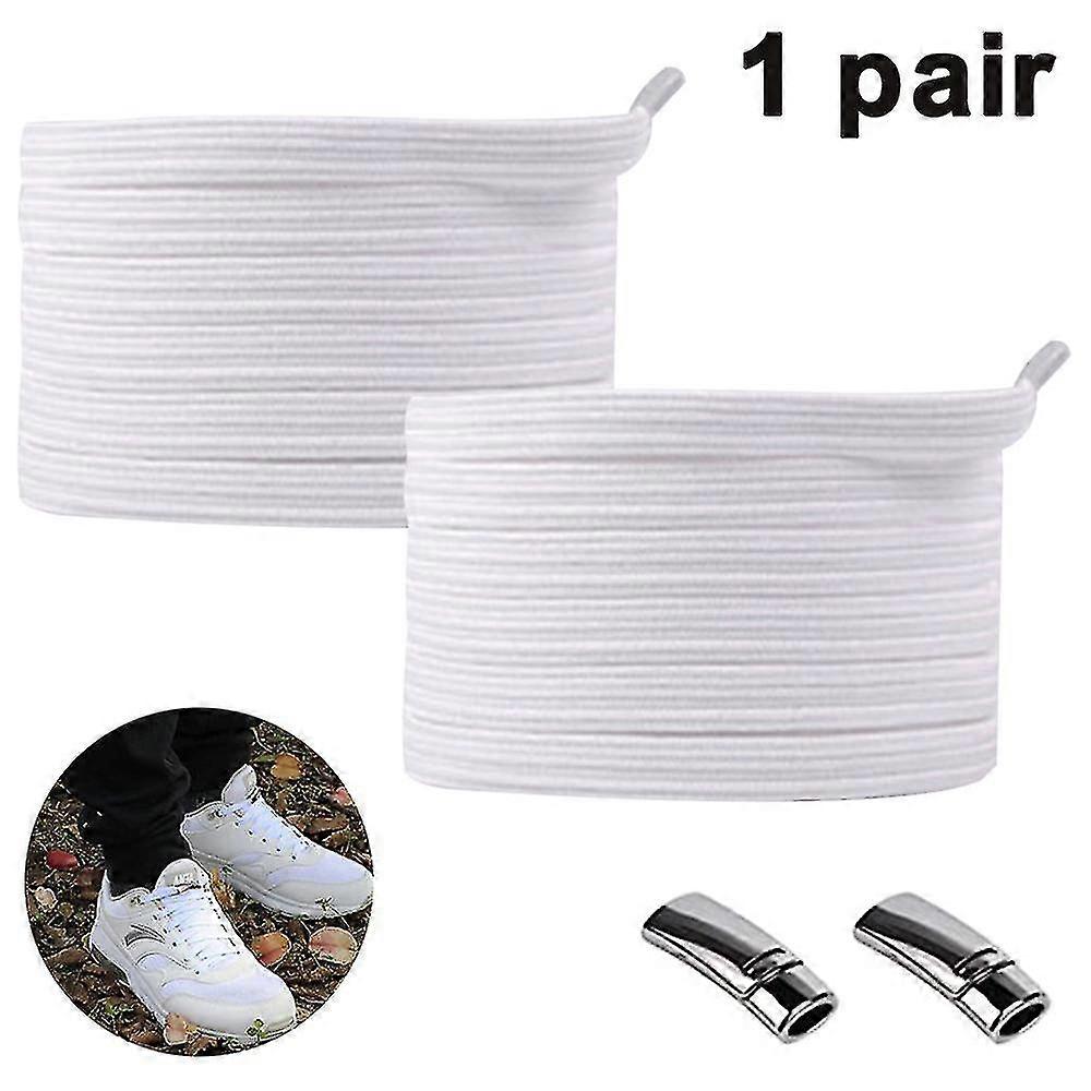 1pair No Tie Elastic Shoelaces-With Magnetic Shoe Laces Lock-One Size