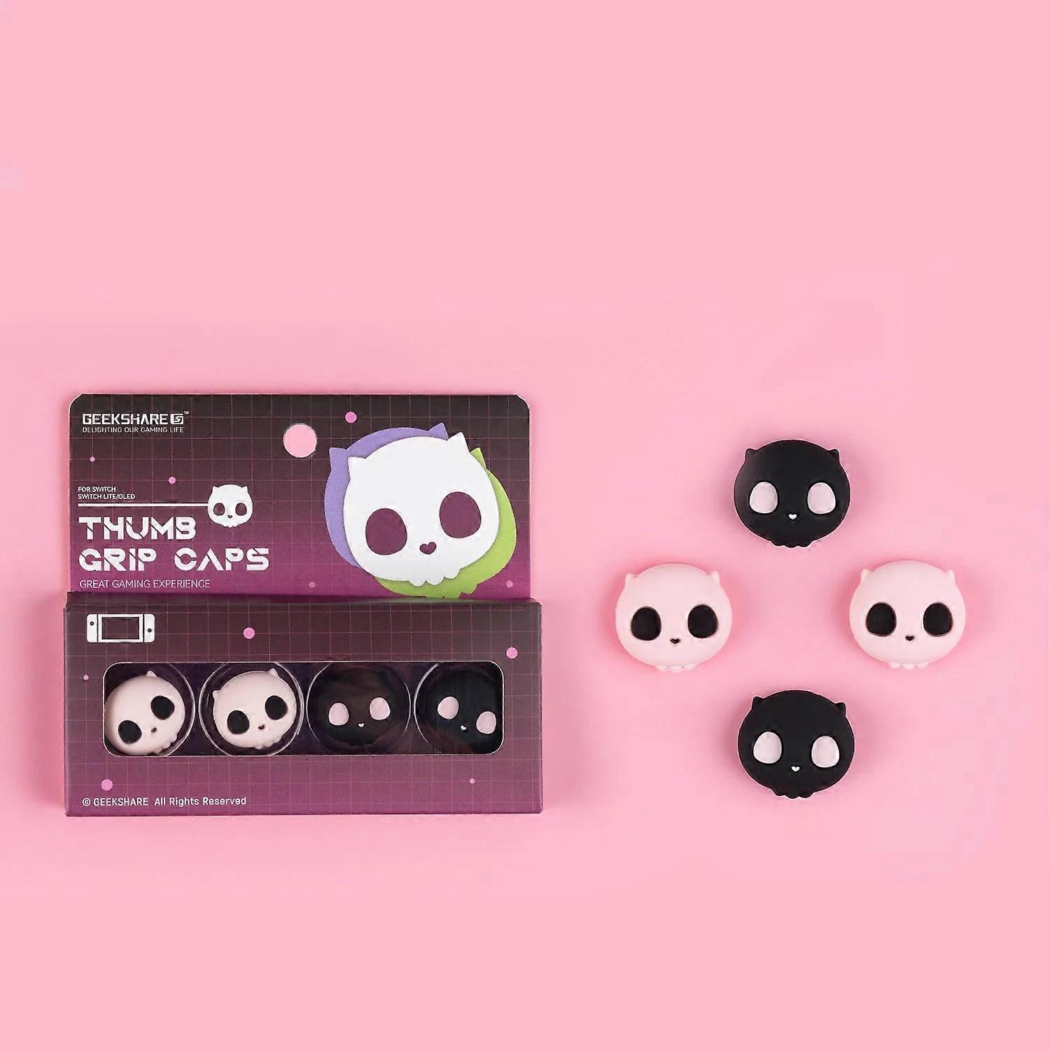 Lovely Silicone Thumb Stick Grip Cap Joystick Cover Protector For Switch NS Oled/Lite Joy-con Controller Soft Thumbstick Case