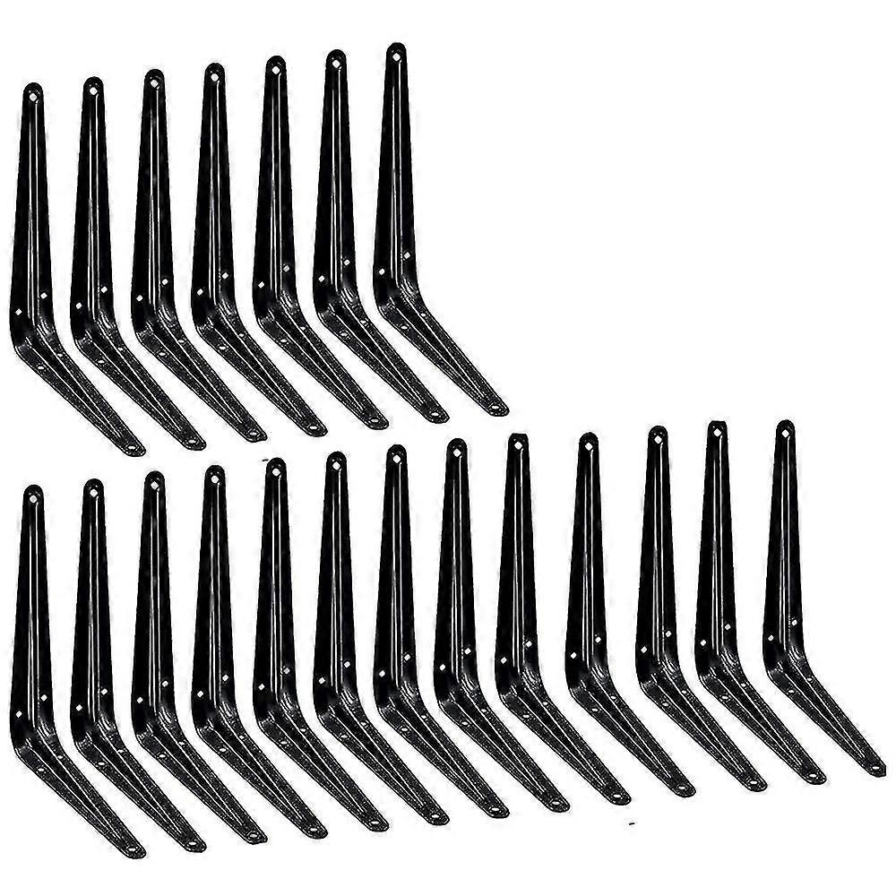 20 Pack mensole staffe da 8 pollici, staffe decorative in metallo resistente