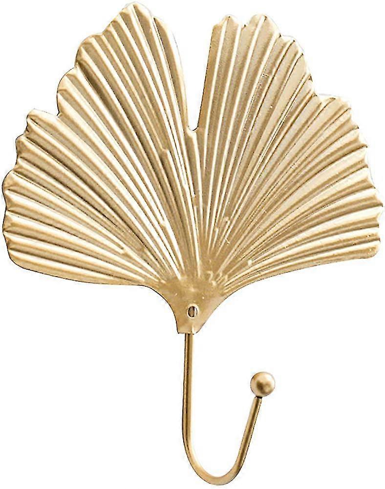 1pcs/3pcs Retro Gold Leaf Shape Key Hooks Creative Bathroom Decoration