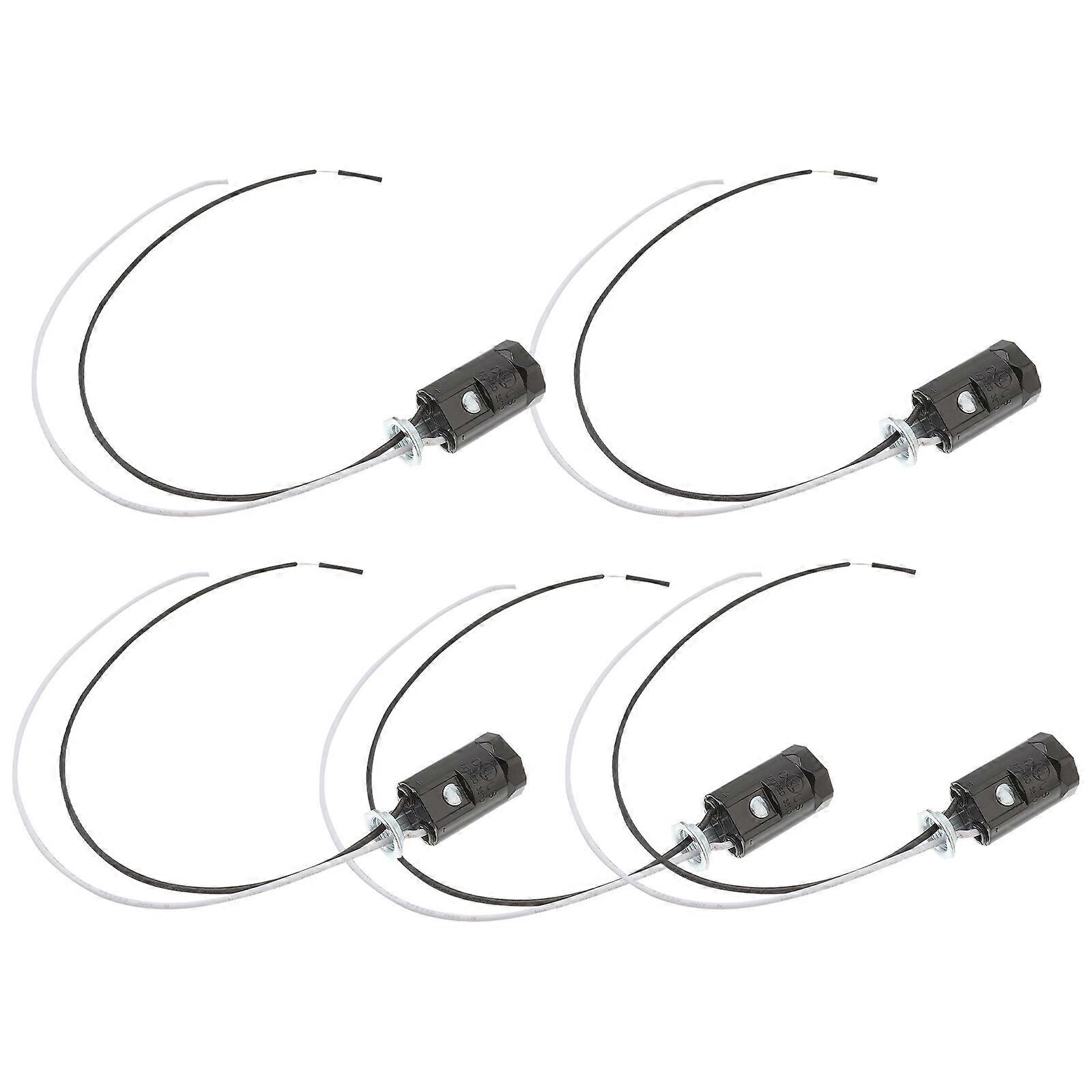5 stks E12 draad lamphouder plafondlamp houder kaars gloeilamp basis