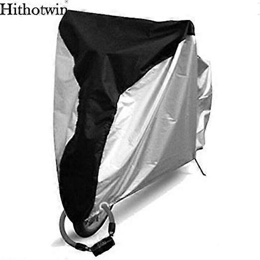 Silvery Bicycle Protector Rain Dust Cover Black Waterproof UV Protective For Bike Bicycle Utility Cover Outdoor Size S,M,L.XL