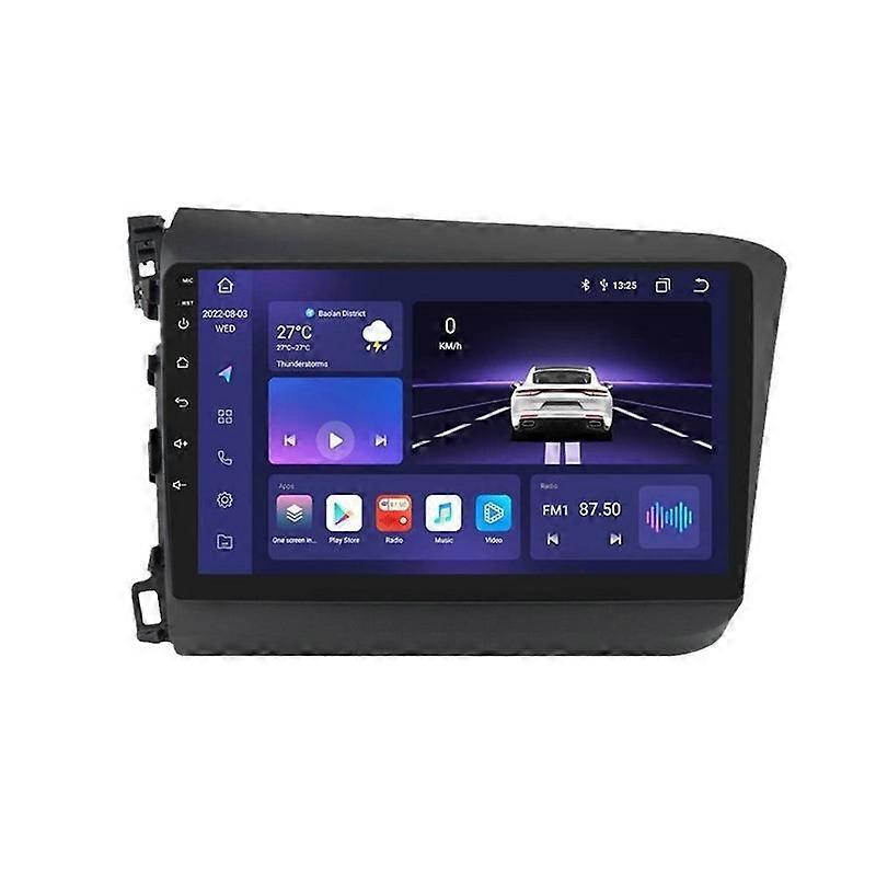 2 Din For Honda Civic 2012-2015 Car Radio Carplay 4G 8-core WIFI Android Auto Car Stereo Car Multimedia Video player GPS Navigation DSP RDS