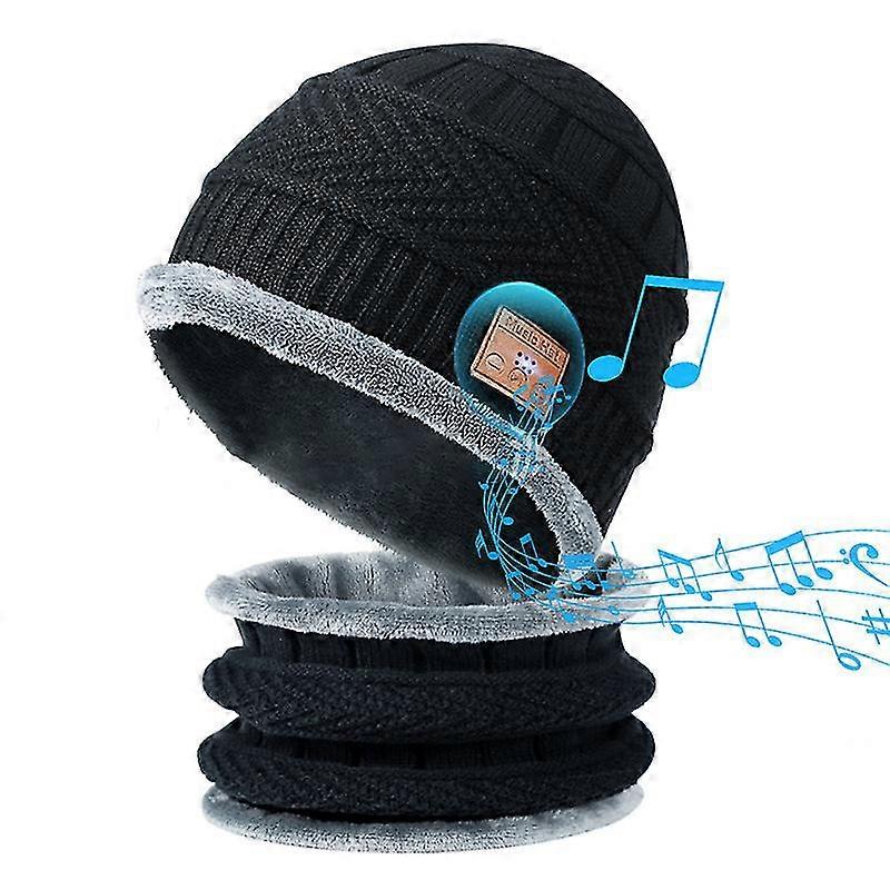 Wireless Bluetooth Beanie Hat With Scarf