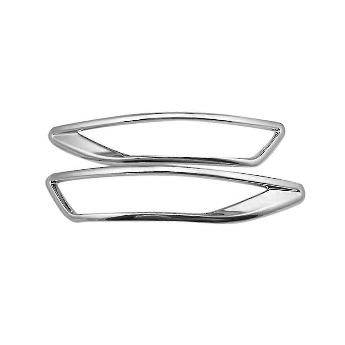 For 2016 2017 Chrome Rear Fog Light Covers Bumper Protector Foglight Trim