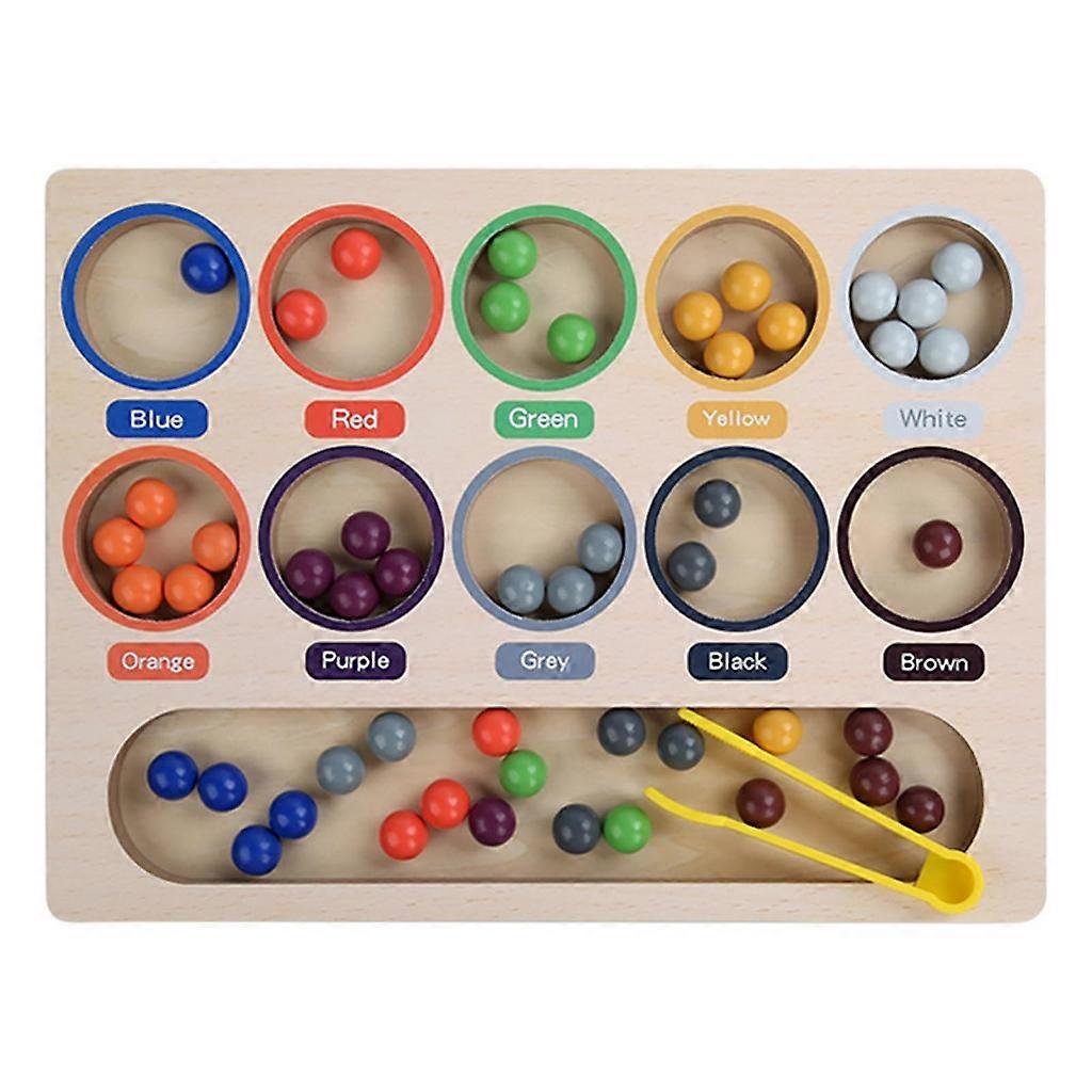 Children Interactive Toy Colorful Beads Sorting Toy Puzzle Game for Toddlers