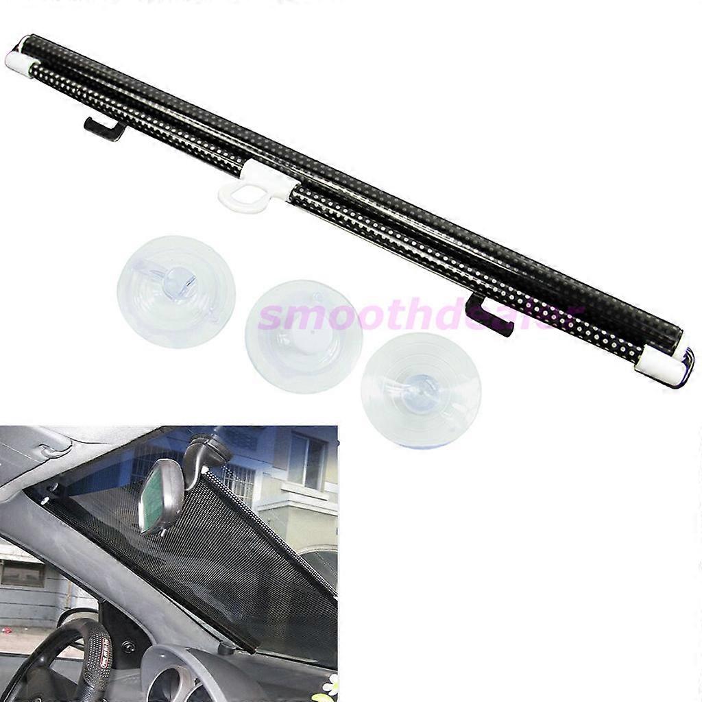 Auto Car Black Window Roll Blind Sunshade Windshield for Sun Shield Visor 58 x12