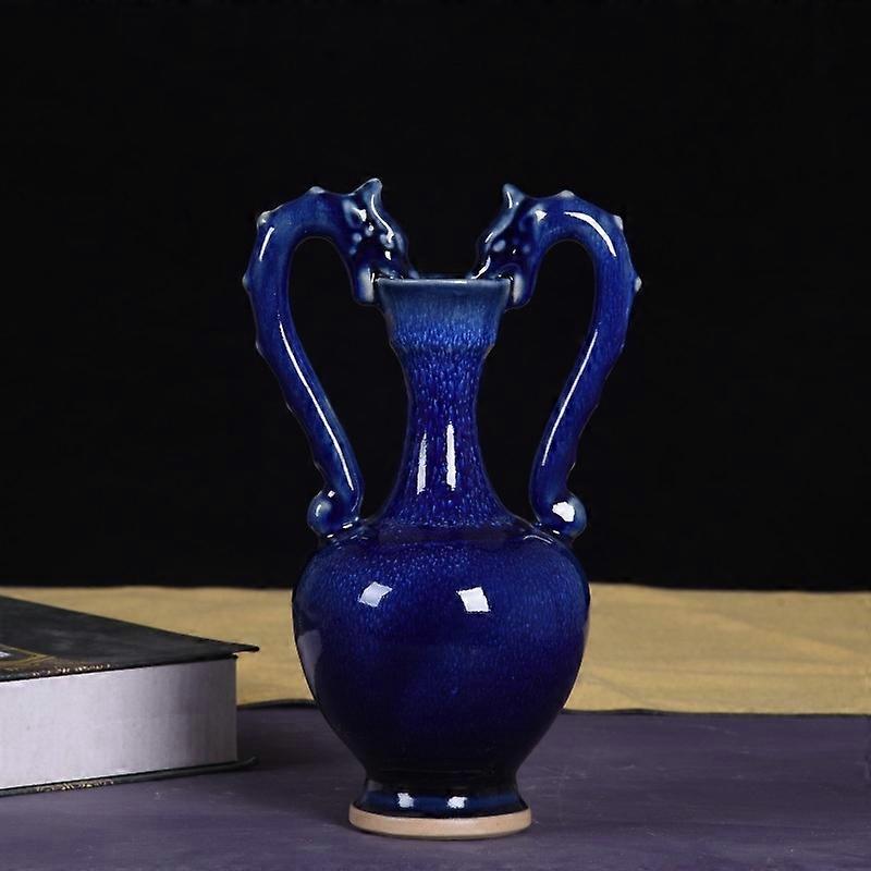 Retro Ceramic Double-Eared Bottle - Cultural Accent
