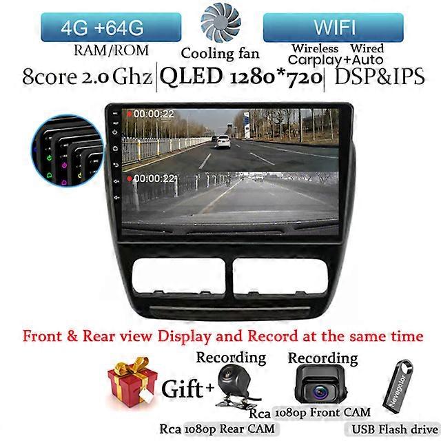 For Fiat Doblo 2010 2011 2012 2013-2019 9 Inch Android 12 Car Radio Multimedia Video Player Navigation Carplay WIFI Radio 2 din