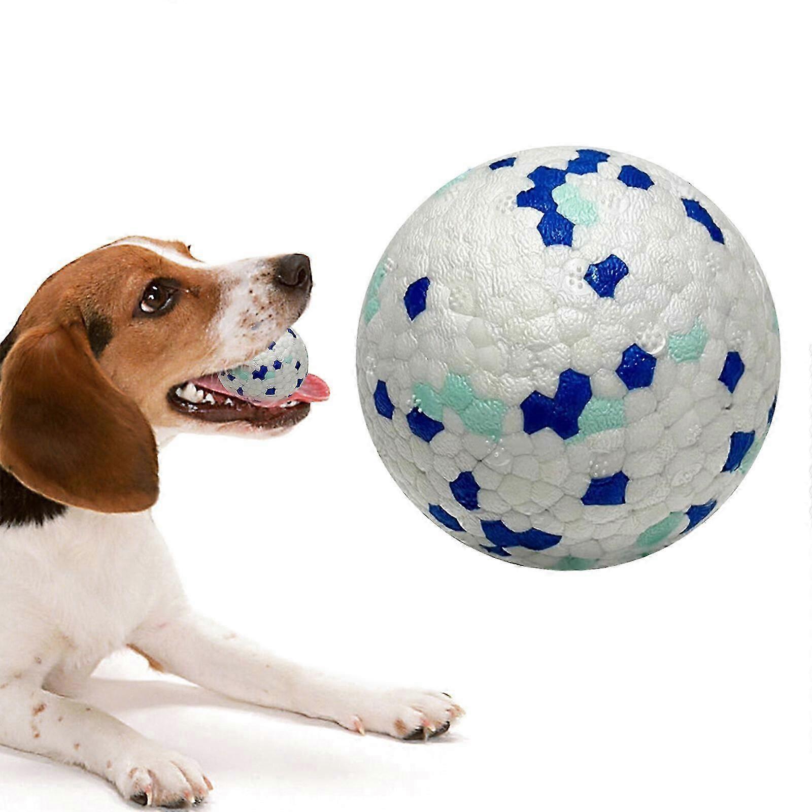 Pet Dog Toy Ball Multicolor Cleaning Teeth Grinding ETPU Bite Resistance 3inch Floatable High Elastic