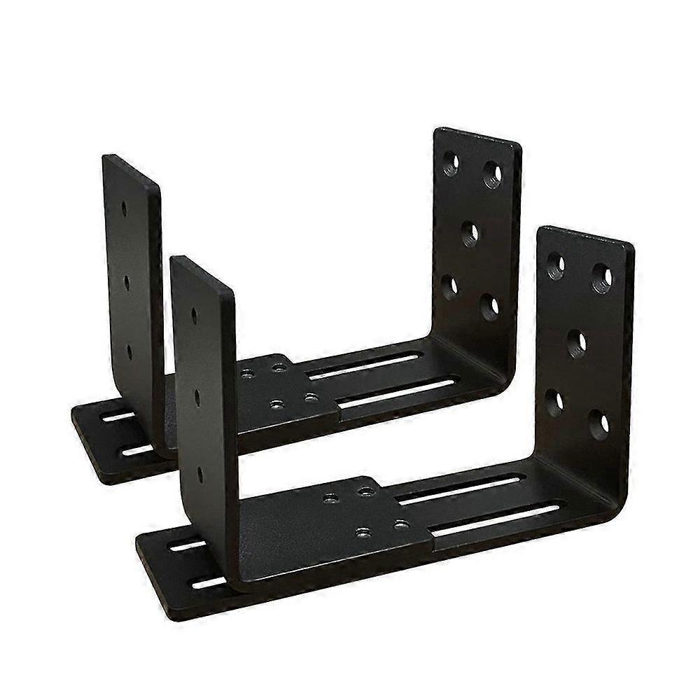 Adjustable Door Brackets, Heavy Duty Door Security Bracket, Drop Open Bar Holder for Security