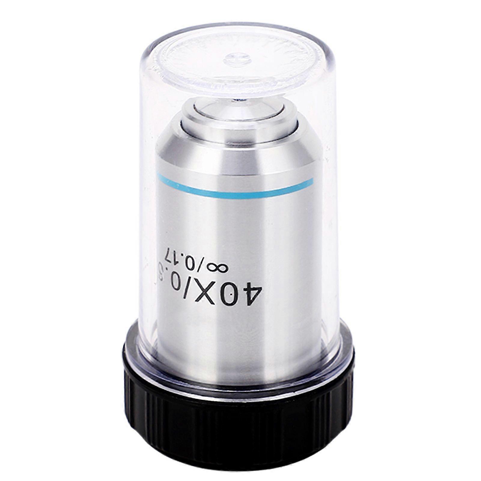 Infinity Objective Lens 40X RMS Thread Wide Viewing High Transmittance 195 Microscope Objective Lens