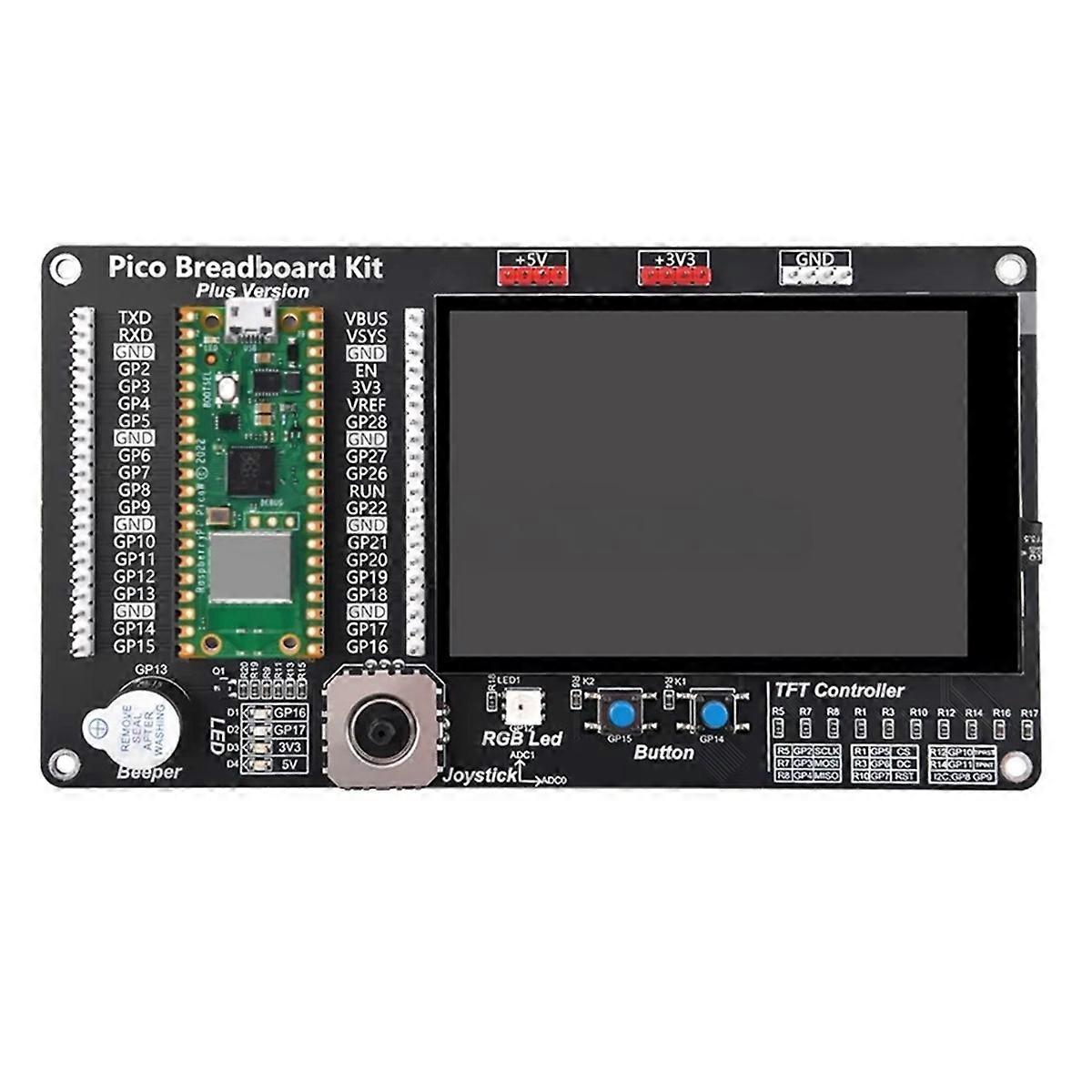 Für / W/2 Breadboard Kit mit 3,5 Zoll Touchscreen DIY Projekt Breakout Board mit PicoW