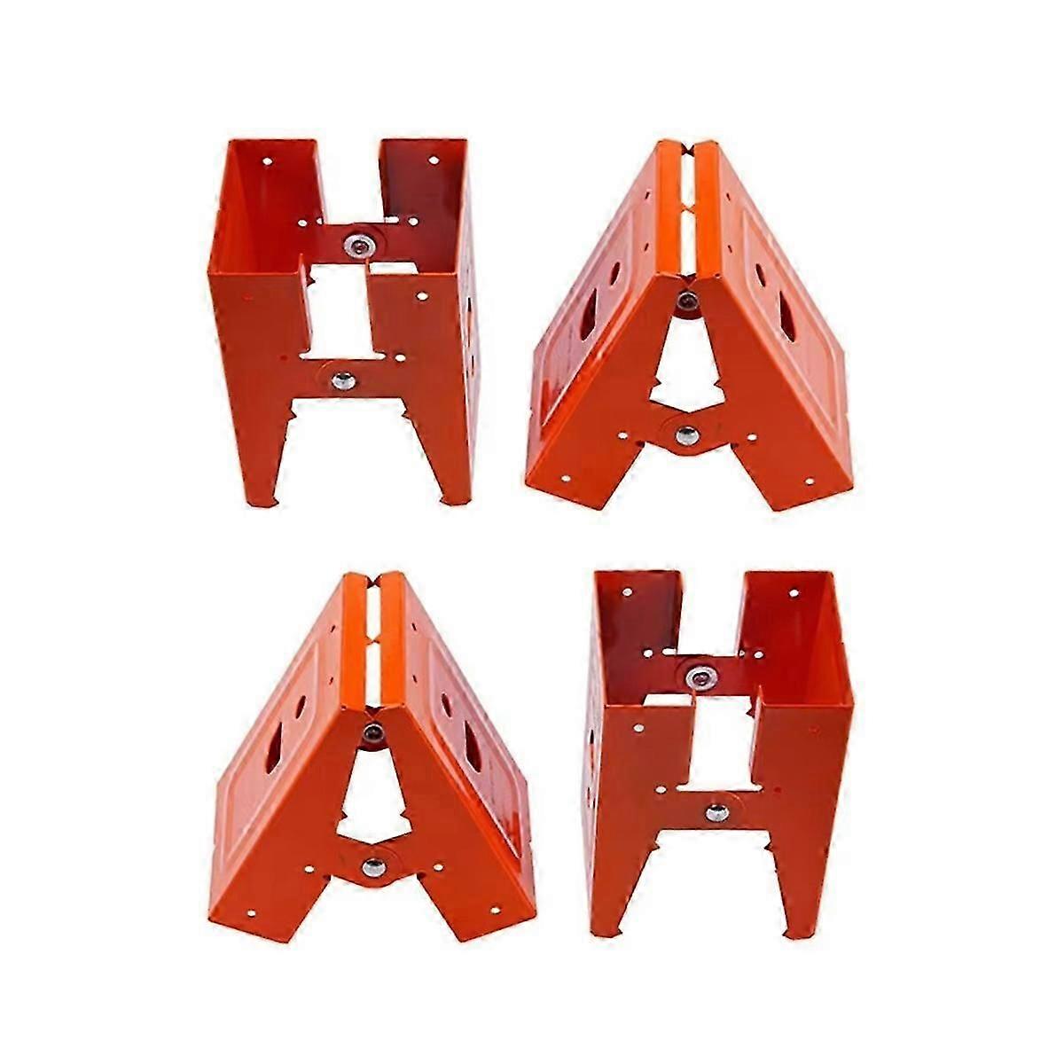 Holzbearbeitungstisch Mobile Halterung Stahl Sägebock Halterung Befestigung Clip Säge Pferd Clip DIY Tischlerei Möbelverstärkung