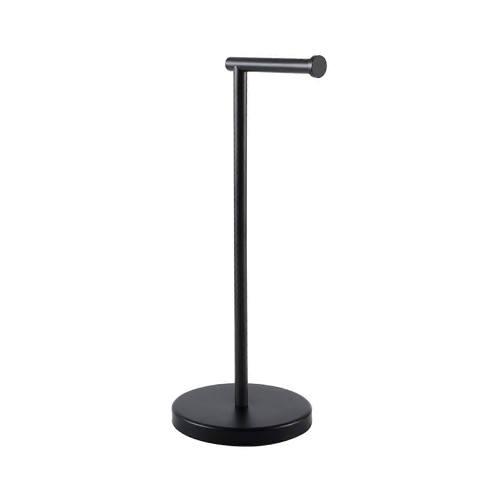 Modern Rustproof Bathroom Toilet Paper Holder Stand 20.2" High, Free-Standing Design, Chrome Finish, Durable Material