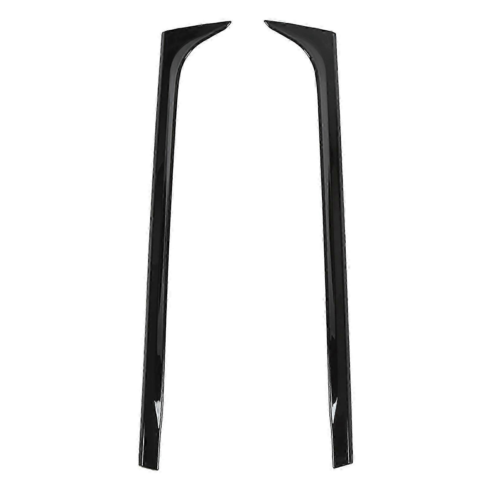 2pcs Rear Window Side Spoiler Abs Glossy Black Wing Trim Replacement For Mk8 20202021